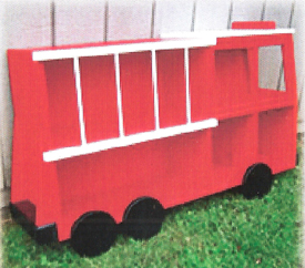 Firetruck-Bookshelf