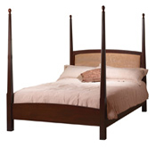 Classic-Shaker-Pencil-Post-Bed-with-Optional-Padded-Headboard