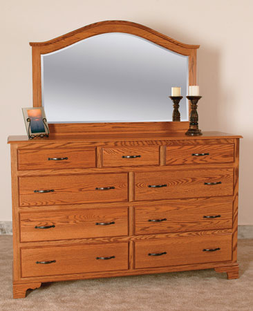 Grand Dresser and Mirror