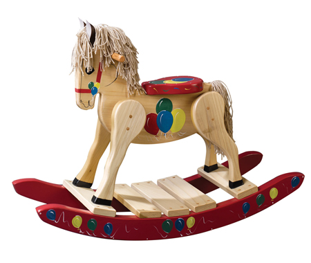 Balloon-Rocking-Horse----Red