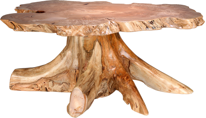 Rustic-Burl-Coffee-Table